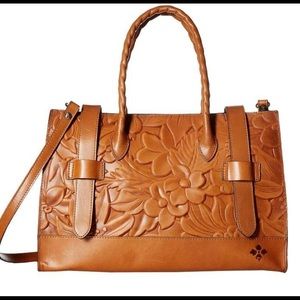 Beautifully embossed leather Patricia Nash Lucetta Computer Tote